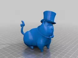 Magnificent Fluffy ~ Cat with Top hat
