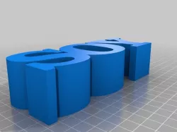 My Customized 3 Letters in a Row