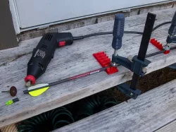 Parametric Carbon Fiber Arrow Cutting Jig for 3d Printer Delta Arms