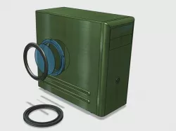 Pc Case Mod - Round Window with LED