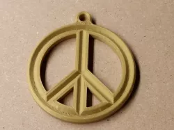 Peace Sign Medallion