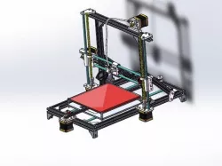 Prusa i3 rework in Aluminumm