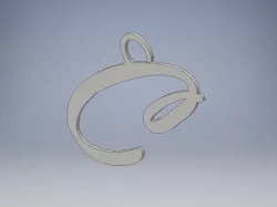 Simple Letter 'C' Key-chain