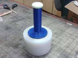 Stretch wrap handle