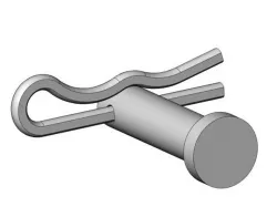 1/4" x 1" Clevis Pin w/Removable Clip