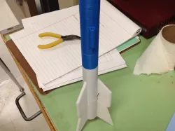 3D printable Two Stage Model Rocket
