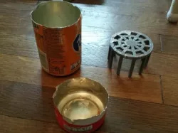 ABS (with Acetone) smoothing support part (with standard drink can)