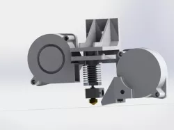 Blower Mount for Bowden Feed Hexagon Hotend V1.0
