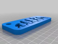 Darwin Evolution Keychain