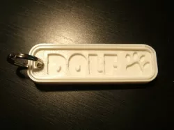 Dolf the dog key chain