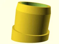 Foot for tube leg (table/ chair/etc) Parametric and Angled