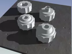Knobs for Bed leveling CraftBot