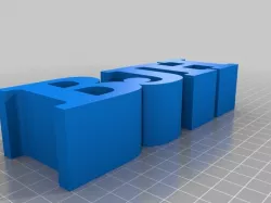 My Customized 3 Letters in a Row