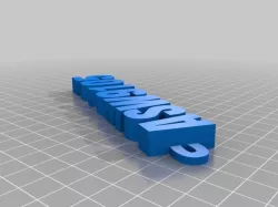 My Customized iamburny's  Text - Name Keyring / Keyfob