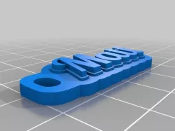 My Customized Multiline Tag or Keychain