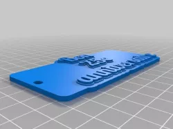 My Customized Multiline Tag or Keychain