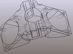 NEW V2 - e3d clone dual 40mm duct, hex nuts and 25mm barrel v