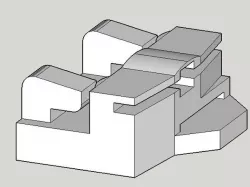 Plastic guide for electric window for volkswagen polo 6N 1997