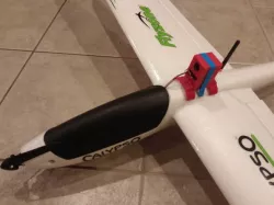 RC glider plane FPV combo mount for 3.3ghz Vtx and camera