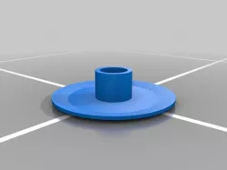 Sliding tube cap or tube foot for 0.85" OD tube
