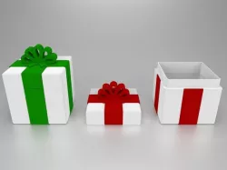 Small Gift Box Present - Snap Together