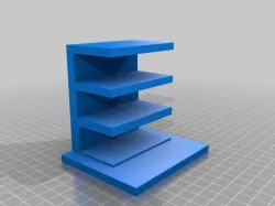 small plastic parts bin rack