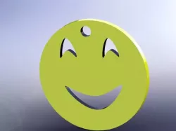 smiley keychain