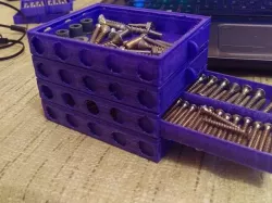 stackable drawers for components