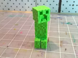 Textured Minecraft Creeper with Moveable Head