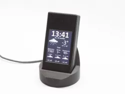 Wi-fi Desktop clock and weather forecast display