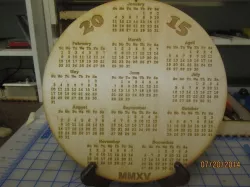 2016 Laser Calendars.  Photos show 2015.  Files are for 2016.