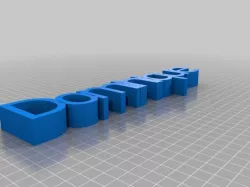 3D Print out name (Dominique)