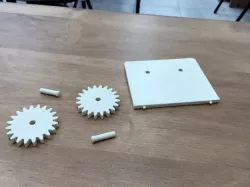 A model  of transmission gears
