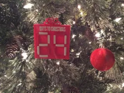 Advent Christmas Present Ornament