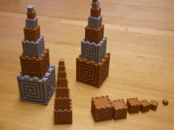 Aztec Cube Tower Blocks