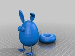 Bunny chicken hybrid (with food)