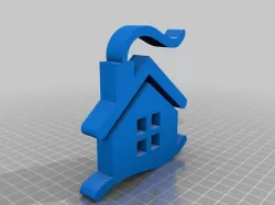Christmas symbols by MBot3d - house