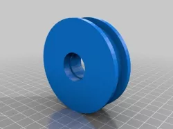 Dry machine tensor pulley ready to 7 mm tread / Polea tensora de secadora preparada para rodamientos de 7 mm