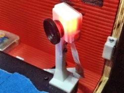Fixed-yaw Raspberry Pi camera mount for Printrbot Simple Metal