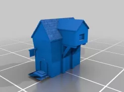 Low Poly Medieval House