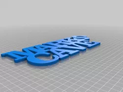 Marks cave thin WORD Sculpture