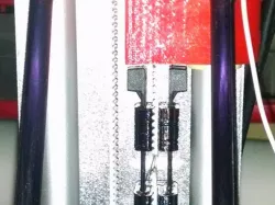 No bend belt tensioner