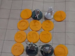 Peanas y Peanas Numeradas / Pawns Numbered