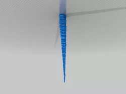 Real rippled icicle 120206.513