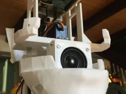 Speaker case for the modified InMoov head