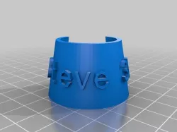 Steve 3D bottle tag