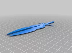 Twin Blade Fantasy Sword Keychain