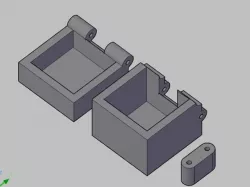 30x30 box with 2 axis hinge design