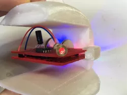 3D Printed Circuit Holiday Spaceship Ornament