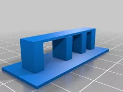 3d printed small calib parts, bridge, holes, etc ...